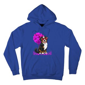 Bernese Mountain Dog Mom Valentine’S Day Pet Lover Design Cute Gift Hoodie