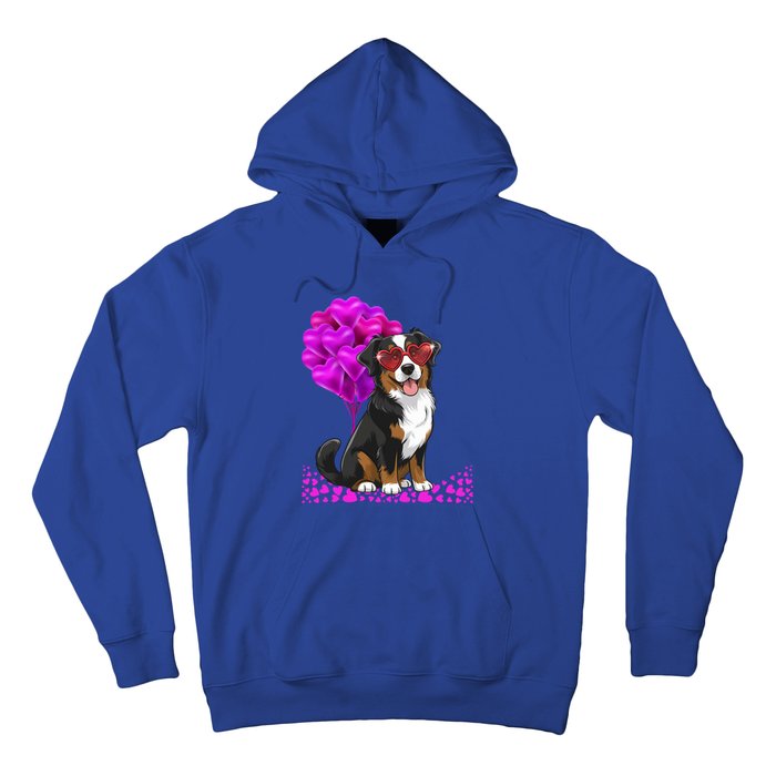 Bernese Mountain Dog Mom Valentine’S Day Pet Lover Design Cute Gift Hoodie