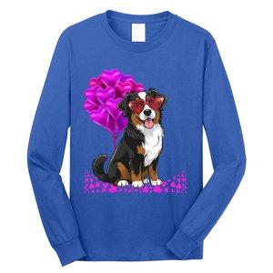 Bernese Mountain Dog Mom Valentine’S Day Pet Lover Design Cute Gift Long Sleeve Shirt