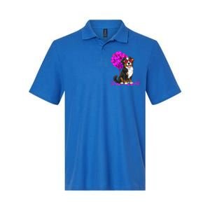 Bernese Mountain Dog Mom Valentine’S Day Pet Lover Design Cute Gift Softstyle Adult Sport Polo