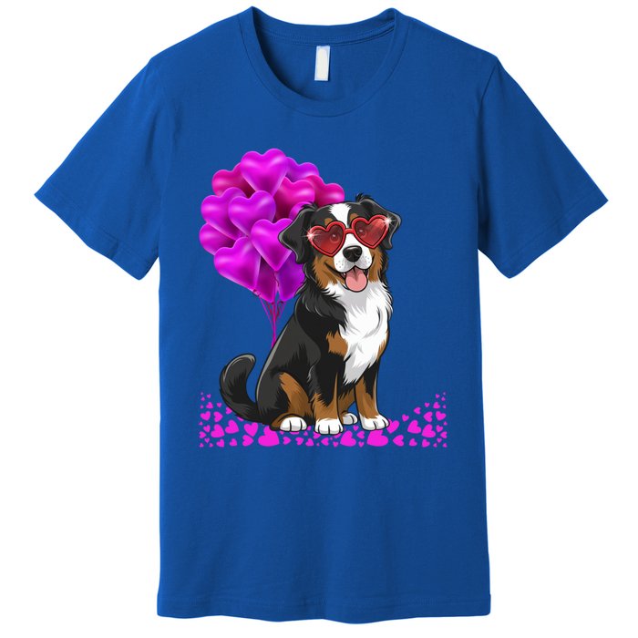 Bernese Mountain Dog Mom Valentine’S Day Pet Lover Design Cute Gift Premium T-Shirt