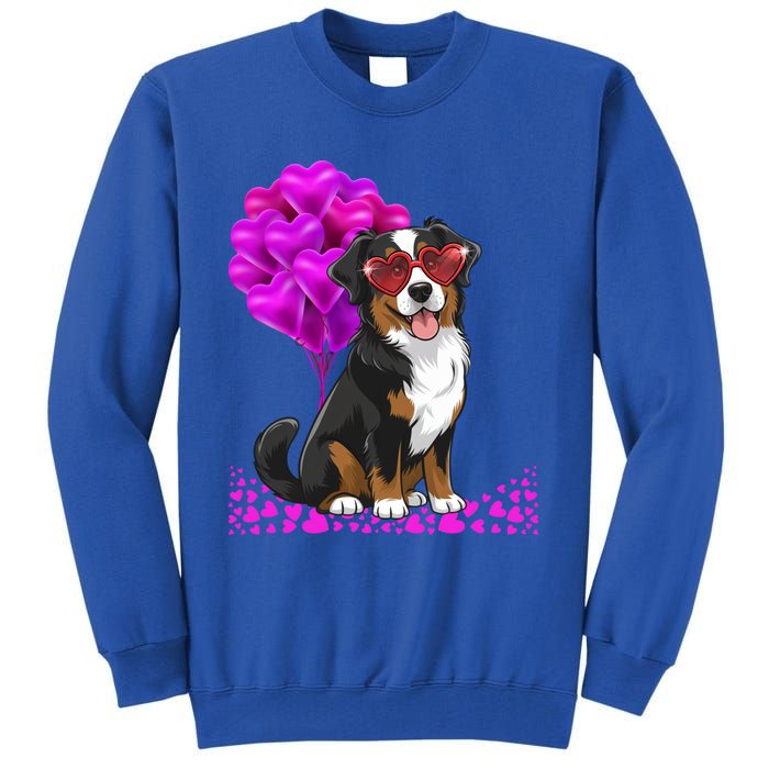 Bernese Mountain Dog Mom Valentine’S Day Pet Lover Design Cute Gift Tall Sweatshirt