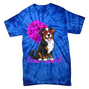 Bernese Mountain Dog Mom Valentine’S Day Pet Lover Design Cute Gift Tie-Dye T-Shirt