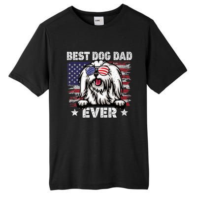 Best Maltese Dad Ever American Flag Fathers Day Gift Tall Fusion ChromaSoft Performance T-Shirt