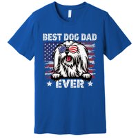 Best Maltese Dad Ever American Flag Fathers Day Gift Premium T-Shirt