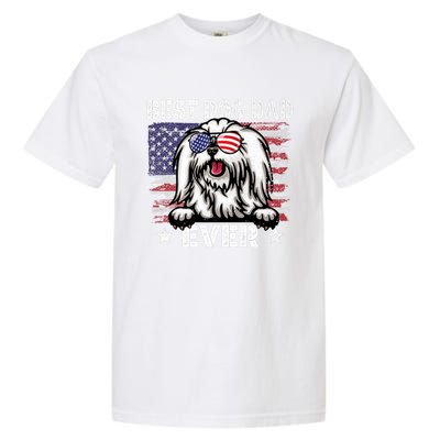 Best Maltese Dad Ever American Flag Fathers Day Gift Garment-Dyed Heavyweight T-Shirt