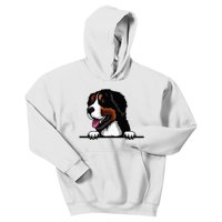 Bernese Mountain Dog Breed Popping Up Fun Dog Owner Kids Hoodie