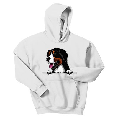 Bernese Mountain Dog Breed Popping Up Fun Dog Owner Kids Hoodie