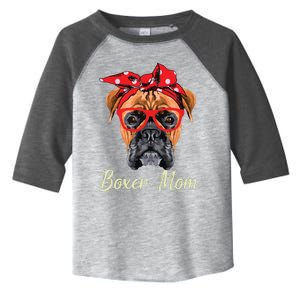 Boxer Mom Dogs Tee Mothers Day Dog Lovers Gifts For Women Toddler Fine Jersey T-Shirt