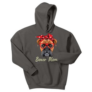 Boxer Mom Dogs Tee Mothers Day Dog Lovers Gifts For Women Kids Hoodie