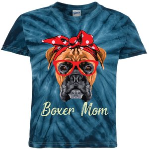 Boxer Mom Dogs Tee Mothers Day Dog Lovers Gifts For Women Kids Tie-Dye T-Shirt