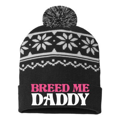 Breed Me Daddy Adult Humor USA-Made Snowflake Beanie