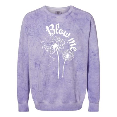 Blow Me Dandelion Colorblast Crewneck Sweatshirt