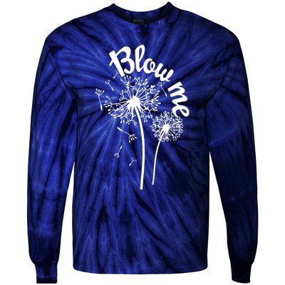 Blow Me Dandelion Tie-Dye Long Sleeve Shirt