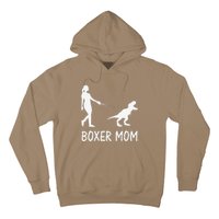 Boxer Mom Dog Boxer Mama Dinosaur Funny Mothers Day Hoodie