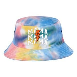 basketball Mama Distressed Lightning Bolt Mom Tie Dye Newport Bucket Hat