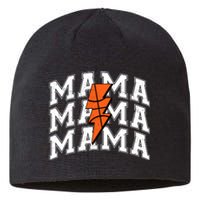 basketball Mama Distressed Lightning Bolt Mom Sustainable Beanie