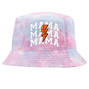 basketball Mama Distressed Lightning Bolt Mom Tie-Dyed Bucket Hat