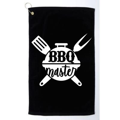 Bbq Master Dad Grilling Camping Fathers Day Funny Great Gift Golf Towel