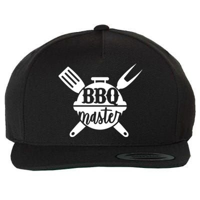 Bbq Master Dad Grilling Camping Fathers Day Funny Great Gift Wool Snapback Cap