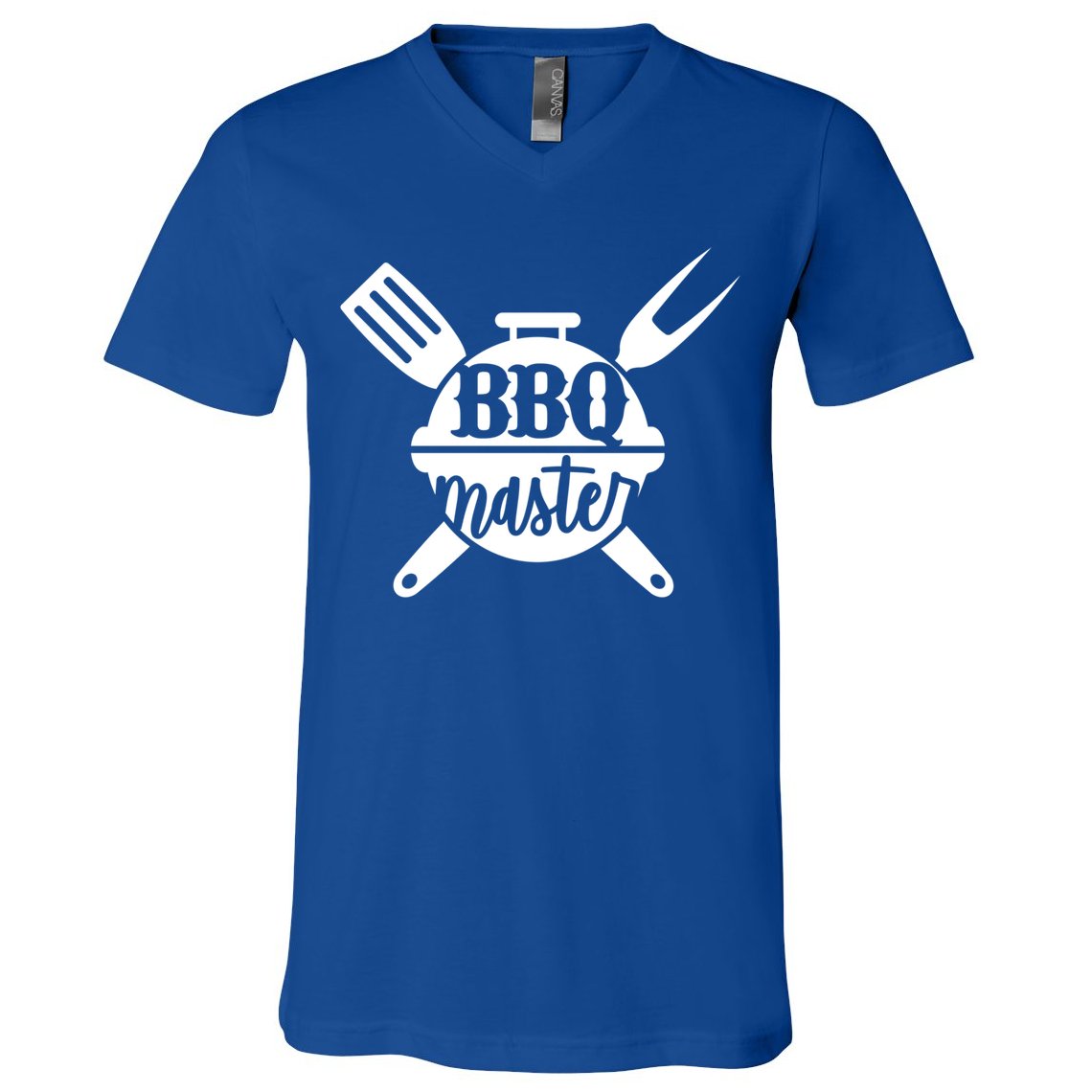 Bbq Master Dad Grilling Camping Fathers Day Funny Great Gift V-Neck T-Shirt