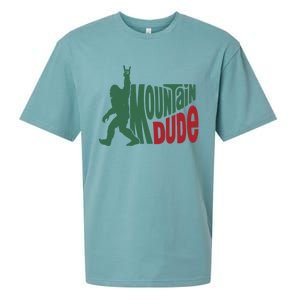 Bigfoot Mountain Dude Gift Sueded Cloud Jersey T-Shirt