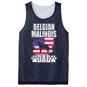 Belgian Malinois Dad Dog Lover American Us Flag Mesh Reversible Basketball Jersey Tank