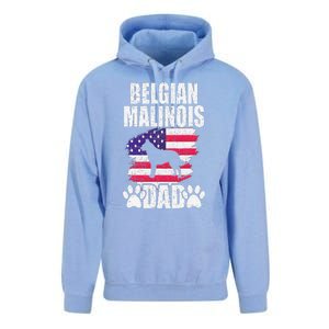 Belgian Malinois Dad Dog Lover American Us Flag Unisex Surf Hoodie