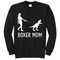 Boxer Mom Dog Boxer Mama Dinosaur Women Mother's Day Sweatshirt