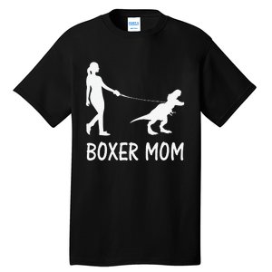 Boxer Mom Dog Boxer Mama Dinosaur Women Mother's Day Tall T-Shirt