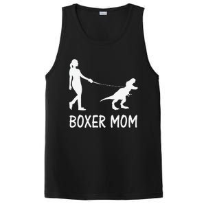 Boxer Mom Dog Boxer Mama Dinosaur Women Mother's Day PosiCharge Competitor Tank