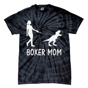 Boxer Mom Dog Boxer Mama Dinosaur Women Mother's Day Tie-Dye T-Shirt