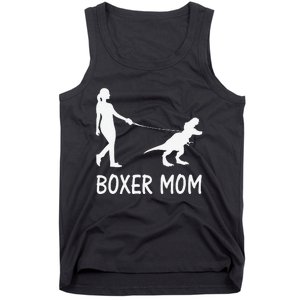 Boxer Mom Dog Boxer Mama Dinosaur Women Mother's Day Tank Top