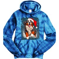 Bernese Mountain Dog Christmas Cute Gift Tie Dye Hoodie