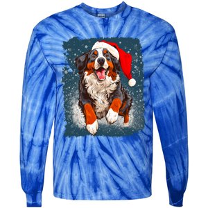 Bernese Mountain Dog Christmas Cute Gift Tie-Dye Long Sleeve Shirt