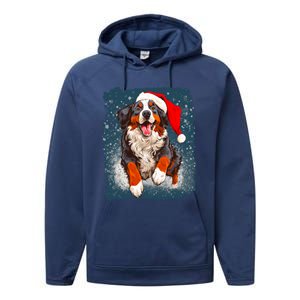 Bernese Mountain Dog Christmas Cute Gift Performance Fleece Hoodie