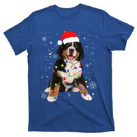 Bernese Mountain Dog Lights Christmas Matching Family Funny Gift T-Shirt