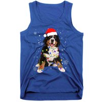 Bernese Mountain Dog Lights Christmas Matching Family Funny Gift Tank Top