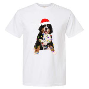 Bernese Mountain Dog Lights Christmas Matching Family Funny Gift Garment-Dyed Heavyweight T-Shirt