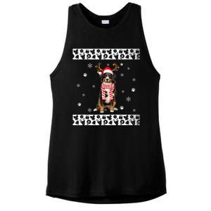 Bernese Mountain Dog Christmas Lover Gifts Ladies PosiCharge Tri-Blend Wicking Tank