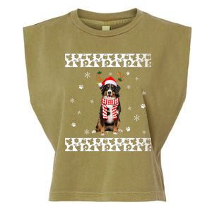 Bernese Mountain Dog Christmas Lover Gifts Garment-Dyed Women's Muscle Tee