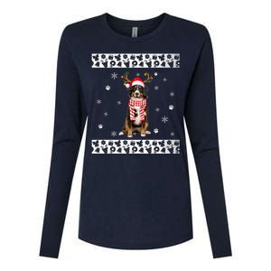 Bernese Mountain Dog Christmas Lover Gifts Womens Cotton Relaxed Long Sleeve T-Shirt