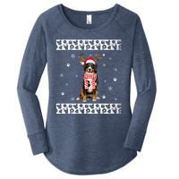 Bernese Mountain Dog Christmas Lover Gifts Women's Perfect Tri Tunic Long Sleeve Shirt