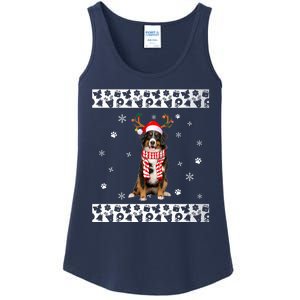 Bernese Mountain Dog Christmas Lover Gifts Ladies Essential Tank