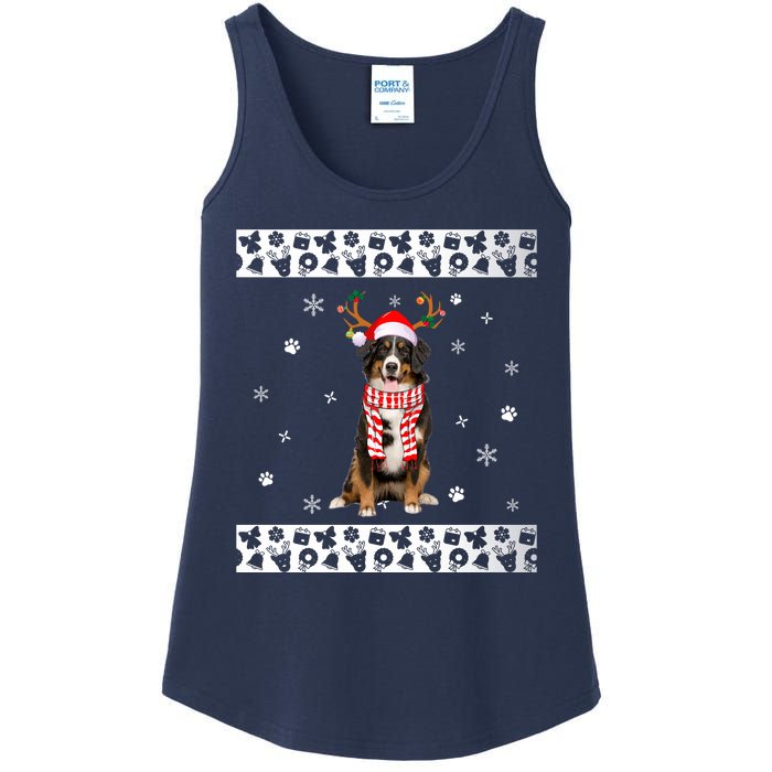 Bernese Mountain Dog Christmas Lover Gifts Ladies Essential Tank