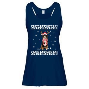 Bernese Mountain Dog Christmas Lover Gifts Ladies Essential Flowy Tank