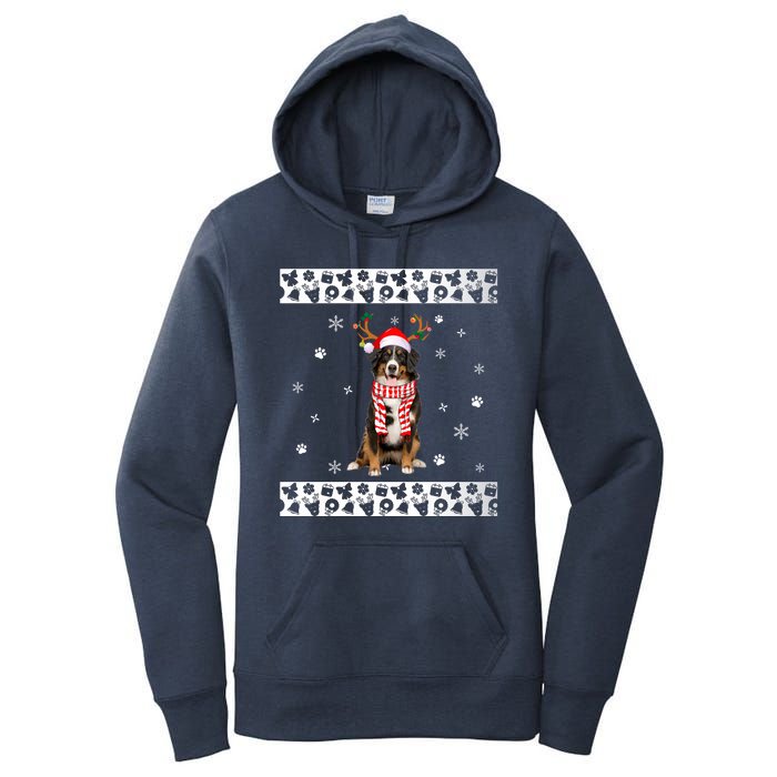 Bernese Mountain Dog Christmas Lover Gifts Women's Pullover Hoodie