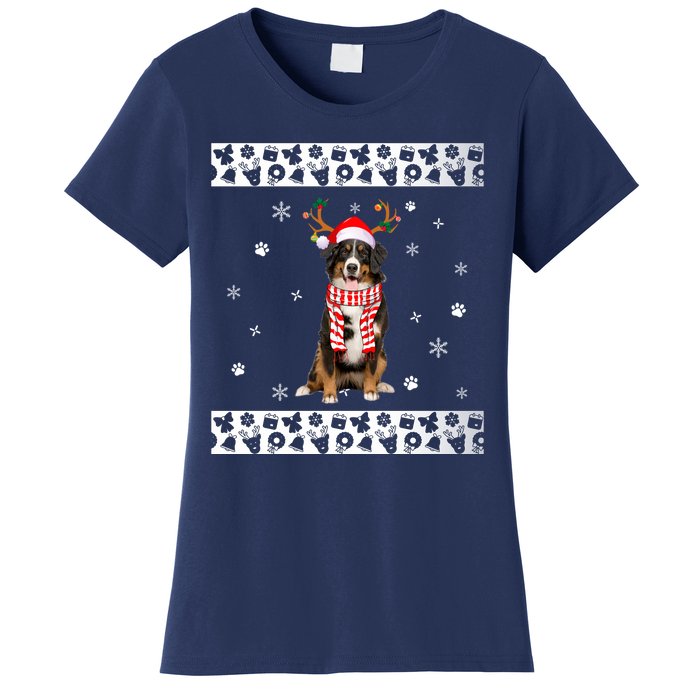 Bernese Mountain Dog Christmas Lover Gifts Women's T-Shirt