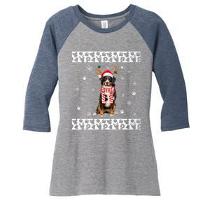 Bernese Mountain Dog Christmas Lover Gifts Women's Tri-Blend 3/4-Sleeve Raglan Shirt