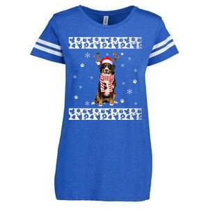 Bernese Mountain Dog Christmas Lover Gifts Enza Ladies Jersey Football T-Shirt